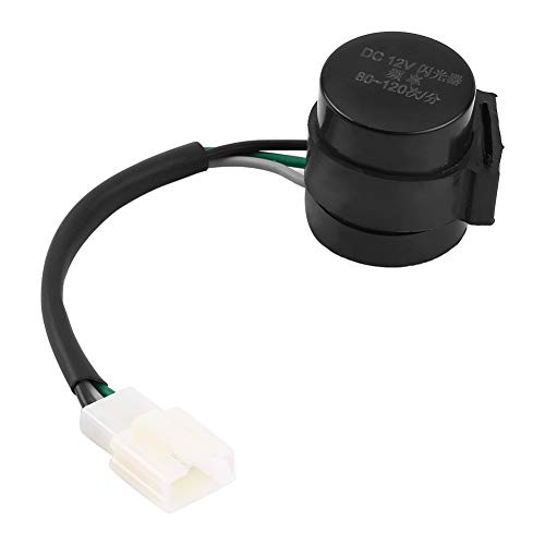 Qiilu Relé de 3 Pins para Intermitentes de Leds Intermitentes para Moto GY6 50-250cc