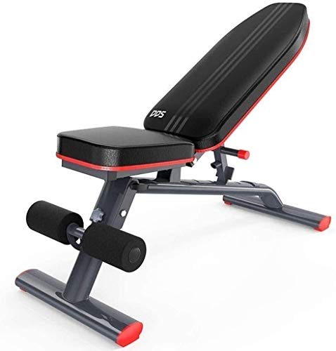 Ajustable Bench 90 ° Peso plana, Abdominales Ejercicio banco de peso de banco ajustable de banca con mancuernas hogar multifunción de fitness Silla plegable Fitness Banco de gimnasia Bench Press Equip