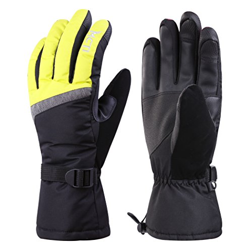 MCTi Guantes Esquí Termicos Pantalla Táctil Mujer Guantes Invierno Nieve Snowboard Impermeable Caliente Muñequeras