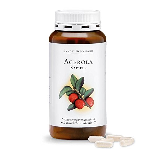 Acerola - Cápsulas con natural Vitamina C, Acerolafrucht polvo 300 Cápsulas