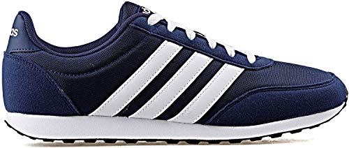 adidas V Racer 2.0, Zapatillas de Running para Hombre, Azul (Dark Blue/FTWR White/FTWR White Dark Blue/FTWR White/FTWR White), 43 1/3 EU