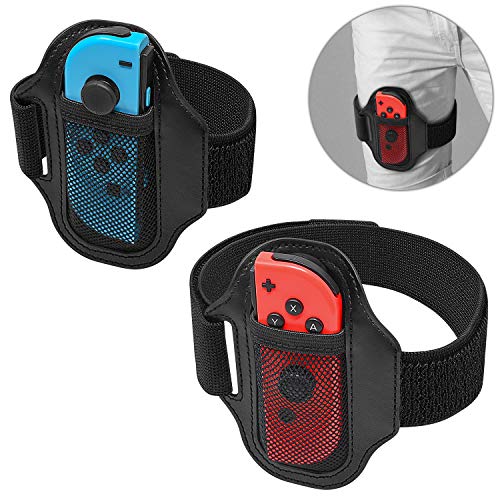 Correa de Pierna para Nintendo Switch Joy con, Fastsnail para Anillo de Ajuste de Aventura, Banda de fijación de piernas, Nintendo Switch Sports