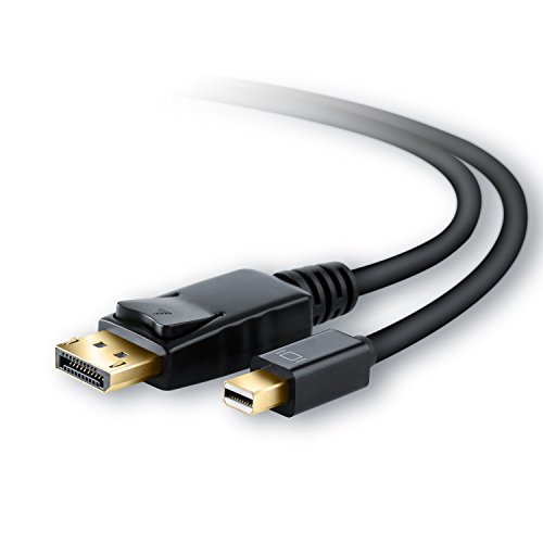 CSL - Full HD 1m Cable de Mini Displayport miniDP a Displayport DP - Compatible con PC y Mac, iMac MacBook Pro MacBook Air y Muchos más