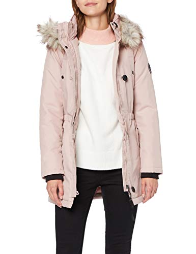 Only Onliris Fur Parka CC Otw, Rosa (Rose Dust Rose Dust), 40 (Talla del Fabricante: Medium) para Mujer