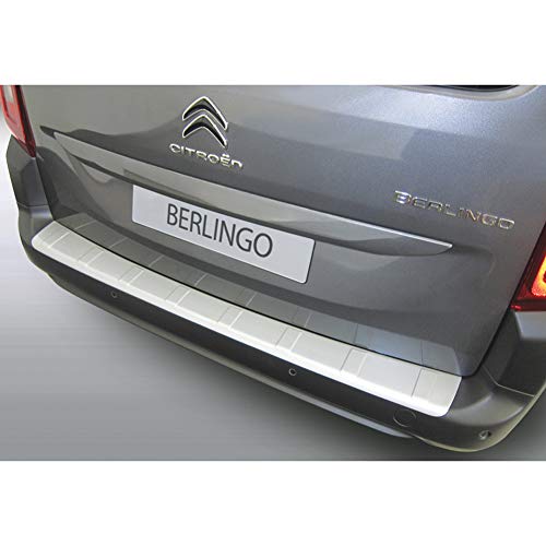 RGM RBP311R ABS - Protector de Parachoques Trasero para Citroën Berlingo Multispace/Peugeot Rifter/Opel Combo Tour (MPV) 2018, Color Negro