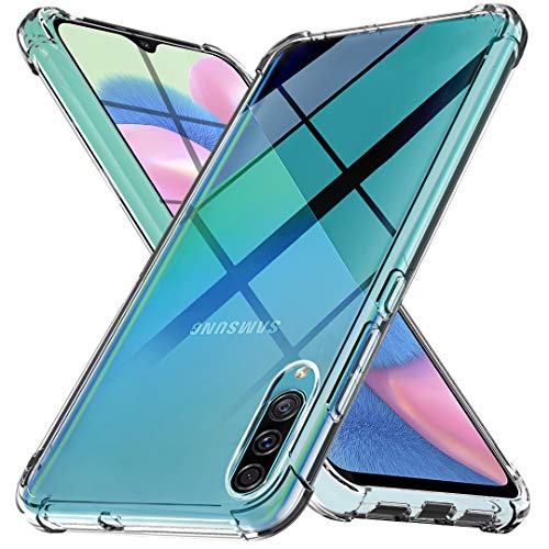 Ferilinso Funda para Samsung Galaxy A50S,A30S,A50 Carcasa,[Reforzar la versión con Cuatro Esquinas][Funda Protectora de la cámara] Funda Protectora de Silicona de Piel de Goma TPU (Transparente)