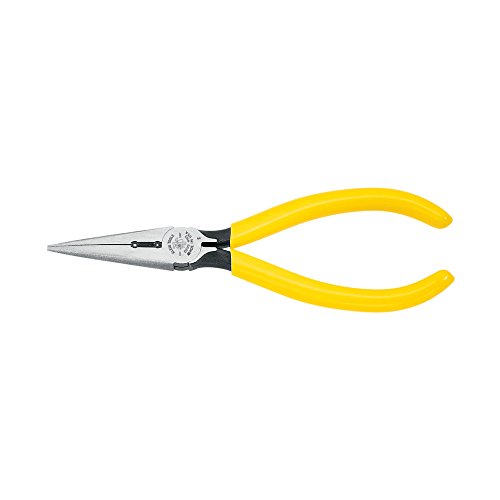 Klein Tools D203 – 6H2 larga nariz alicates de corte diagonal, 15,2 cm)