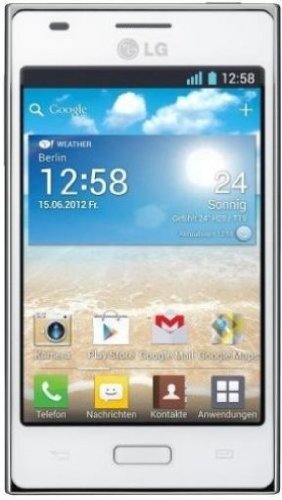 LG Optimus L5 - Smartphone libre Android (pantalla táctil de 4" 320 x 480, procesador de 800 MHz) color blanco [Importado de Alemania]