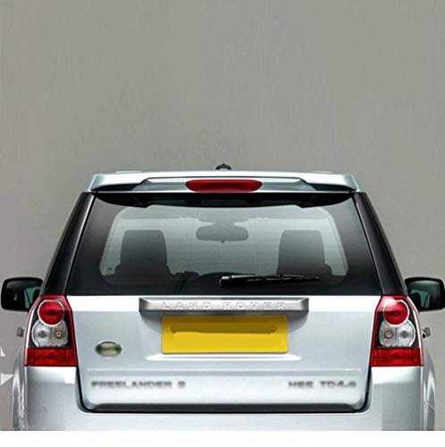 NA Spoiler de Aire bidireccional Trasero de ABS 2006-2015 imprimador de Techo de Ventana Trasera Land Rover Freelander o Pintura de Color Blanco Negro