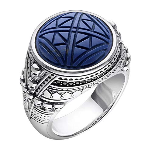 Thomas Sabo - Anillo de Hombre, Plata de ley 925, Azul