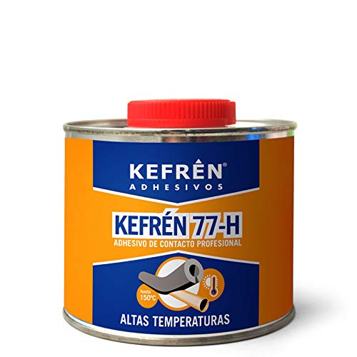 ADHESIVO DE CONTACTO PROFESIONAL - ESPECIAL PARA COQUILLAS Y AISLANTES ELASTOMERICOS - KEFREN 77-H - ALTA TEMPERATURA - ENVASE 500 ML