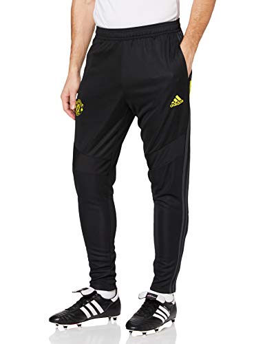 adidas Manchester United TR Pants Pantalones de Deporte, Hombre, Negro (Black/Solid Grey), XL