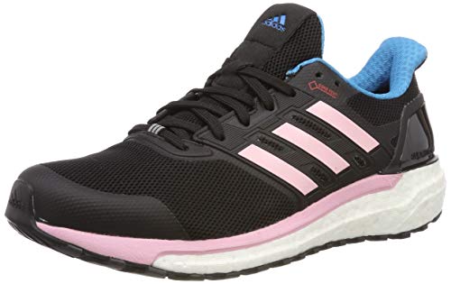 adidas Supernova GTX W, Zapatillas de Running para Mujer, Negro (Core Black/Shock Cyan/True Pink Core Black/Shock Cyan/True Pink), 39 EU