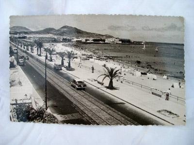 Antigua Postal Fotográfica - Old Photography Postcard : Playa de Las Alcaravaneras - LAS PALMAS DE GRAN CANARIA