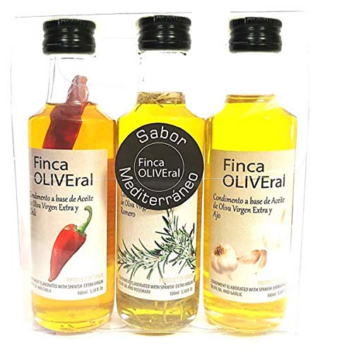 Aove condimentados 3x100ml. Estuche sabor mediterraneo