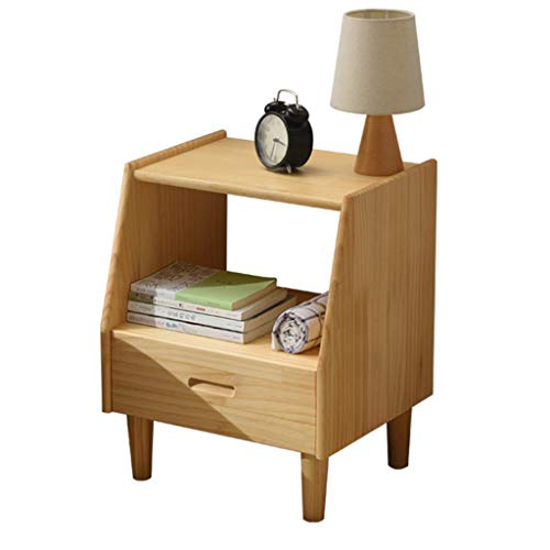 Bedside table Mesita De Noche Mesita De Madera Maciza Nordic Simple, Moderno, Dormitorio Pequeño Apartamento, Lado De La Cama, Pequeño Gabinete, Pequeño Gabinete De Almacenamiento