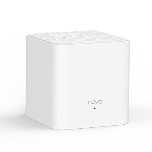 Tenda NOVA MW3 Mesh Router Sistema WiFi de Red en Malla (AC1200, 2.4GHz +5 GHz,Plug and Play, Mu-MIMO,Fast Ethernet 10/100, Funciona con Alexa sustituye tu Repetidor Extensor de Red Tradicional)Pack1