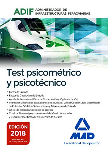 Test psicométrico y psicotécnico. Administrador de Infraestructuras Ferroviarias (ADIF)