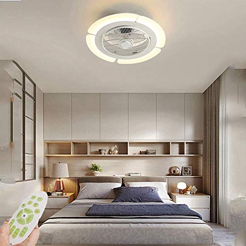 YTTde Ventilador De Techo con Iluminación LED Lámpara del Techo, Motor Cobre Control Remoto Control Protección Los Ojos Acrílico Pantalla, Dormitorio Niños Oficina Restaurante