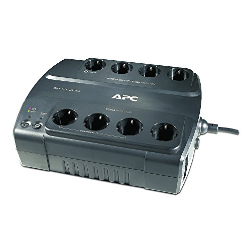 APC BE700G-SP Back-UPS ES - Sistema de Alimentación Ininterrumpida SAI,Negrot, 700 VA/ 405 Watt (8 tomas)