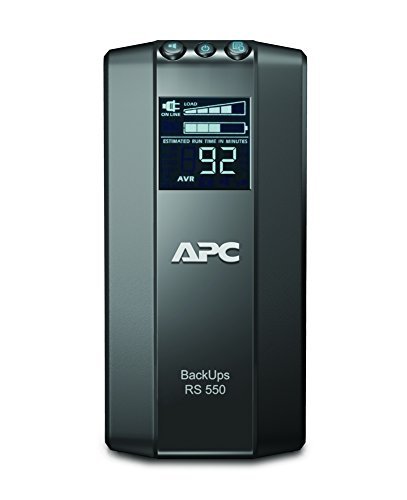 APC BR550GI Back-UPS PRO - Sistema de alimentación ininterrumpida SAI 550VA (6 salidas tipo IEC, AVR, USB, software de apagado)