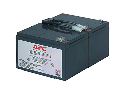 APC RBC6 batería de sustitución para UPS, compatible con los modelos SMT1000I / SMC1500I y otros