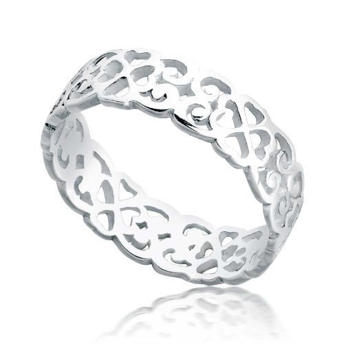 Elli - Anillo de plata de ley con ónice, talla 12 (16,56 mm)