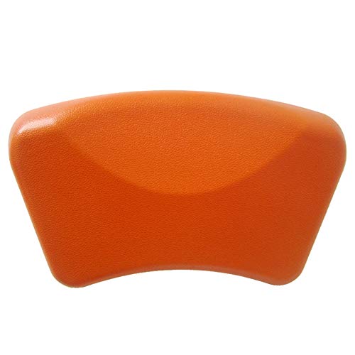 MFWFR Reposacabezas bañera, Cuarto de baño, Almohadas ventosas universales, Color Absorbente Almohadas con el Medio Ambiente, bañera casa Espalda cojín,Naranja