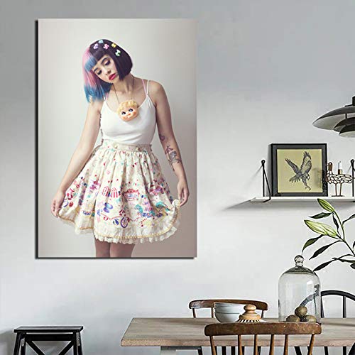 NIMCG Melanie Martinez Pop Art Wallpaper Canvas Painting Print Sala de Estar Decoración del hogar Modern Wall Art Pintura al óleo Poster Picture (Sin Marco) 60x90CM