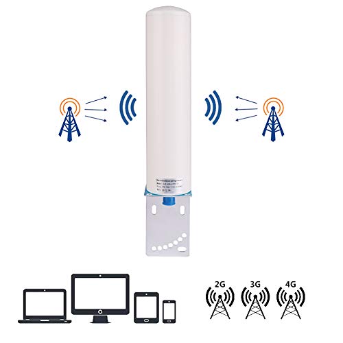 SicoVision High Gain 10-12 dBi - Antena Universal de Banda Ancha 4G/3G/2G/LTE Omnidireccional para Exteriores, Compatible con Router/módem/Radio