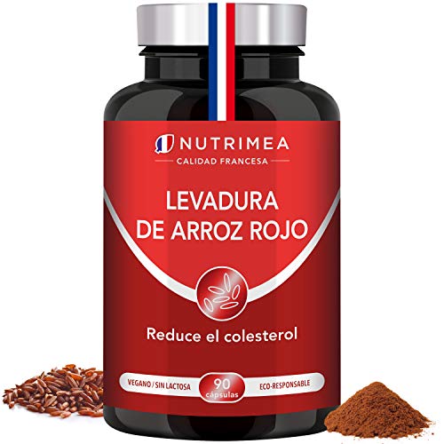 Levadura Roja de Arroz Coenzima Q10 Baja Tu Colesterol Monacolina K CoQ10 Dosis Concentrada Arroz Rojo Puro Monascus Purpureus Tratamiento 3 Meses 600 mg Capsulas Vegano