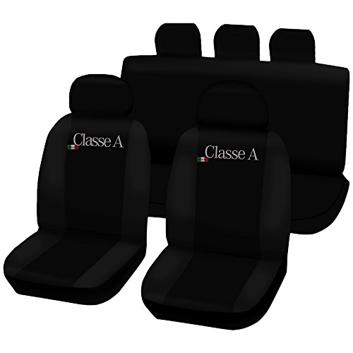 Lupex Shop Mercedes Clase A Bicolor – Fundas para Asientos, Color Negro