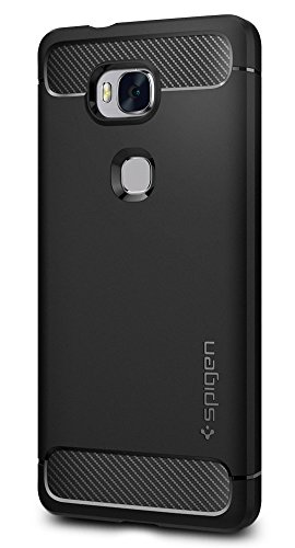 Spigen Funda Honor 5X Case, [Rugged Armor] La Ultima protección, Carcasa para Huawei Honor 5X - Negro (L03CS20292)