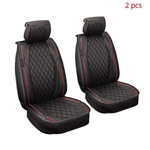 Walking Tiger - Funda para Asiento de Coche para Golf 4, 5, 6, 7, MK4, MK5, MK6, MK7, IV V, VII, Jetta, CC y Lupo Rapid Roomster (2 Unidades), Color Negro