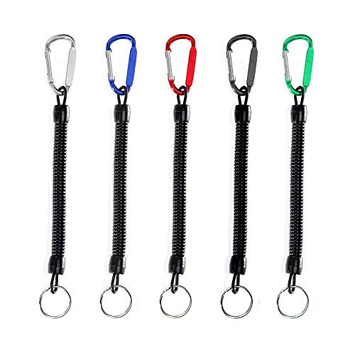 5 Piezas Elástico Pesca Herramientas Cordón Pesca Cuerda Seguridad, Pesca Boating Cuerdas Kayak Segura Alicates, Cuerdas De Pesca, Barcos Pescado Herramientas Fishing Tackle Accesorios (Color al Azar)