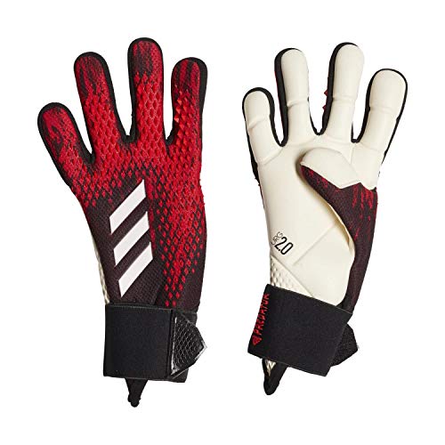 adidas Pred GL Pro J Guantes de Fútbol, Unisex niños, Black/Active Red, 4