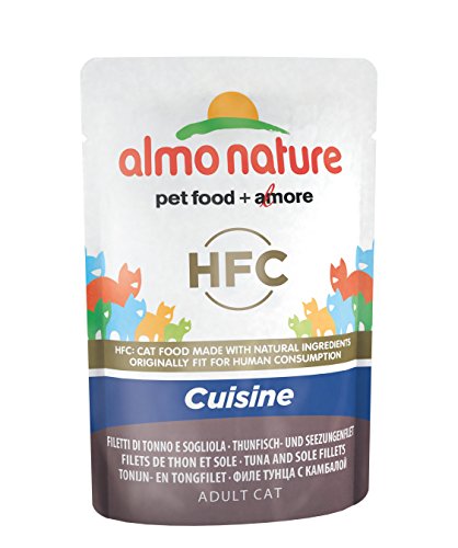 almo nature Cat HFC Cuisine Filete de Atún y Lenguado, 55 g, Pack of 24