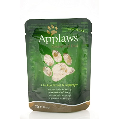 Applaws - Comida humeda para Gatos Gato Pouch Pollo y esparrago 70 gr