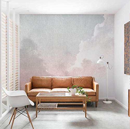 FHOMEY Papel Pintado Murales 3D Decoración Del Hogar Papel Tapiz Cielo Nube Blanca Papel Tapiz Homestay Apartamento Cama Fondo Decoración De La Pared Revestimiento De Paredes-250 * 175 Cm