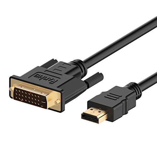 Rankie Cable Adaptador HDMI a DVI, 1,8m, Negro