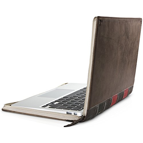 Twelve South BookBook - Funda rígida de Piel con Forma de Libro Vintage para MacBook Air de 11" de Apple, marrón