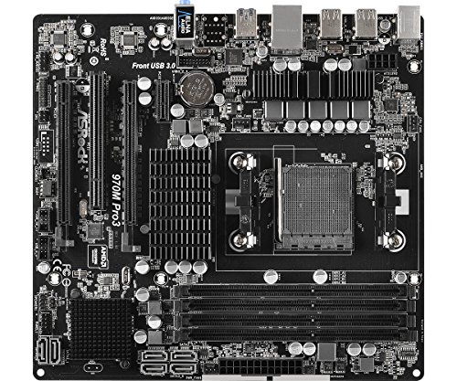 Asrock 90-MXGXE0-A0UAYZ - Placa Base (970m Pro3, AMD, Am3+, 970, 4ddr3, 64gb, Gblan, 6sata3, 3usb3.0, Matx)