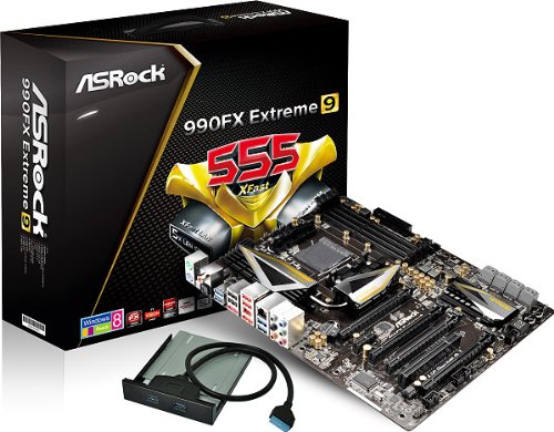 ASRock 990FX Extreme9 AM3+ AMD 990FX + SB950 SATA 6Gb/s USB 3.0 ATX AMD Motherboard, negro