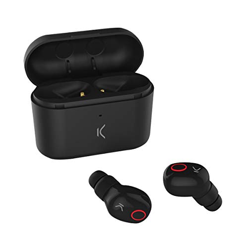 Auriculares KSIX Free PODS 100% INALÁMBRICOS con MICRÓFONO (Negro)