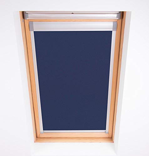 Bloc Skylight Blind Estor Opaco Velux para Ventanas de tejado o ático, Color Azul Marino (CK04)