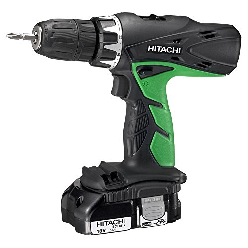 Hitachi 93122826 Taladro percutor Li-ion 1,5 Ah, 1 W, 18 V, Verde y negro, 0