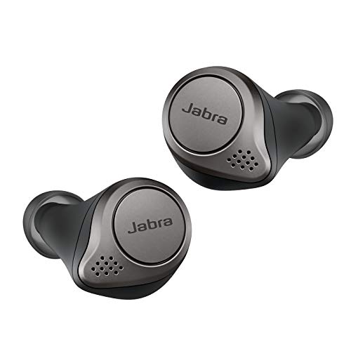 Jabra Elite 75t - Auriculares inalámbricos compatible con iOS/Android (Bluetooth 5.0, True Wireless), Negro y Titanio