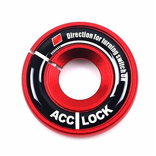 Ojo de la llave del encendido para coches Cogeek, anillo decorativo, funda de tapizado para A1 A3 A4 S3 TT TTS