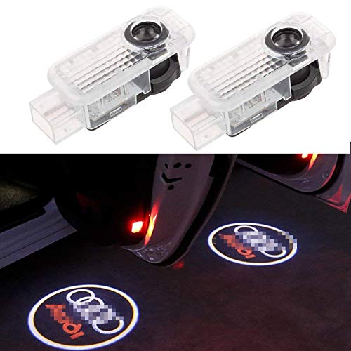 Proyector de puerta de coche Logo Ghost sombra luz 2 Pack LED Auto Puerta Courtesy étape Proyector luces para A1 A3 A4 A6 A8, A6L A4L R8 TT Q7 Q5