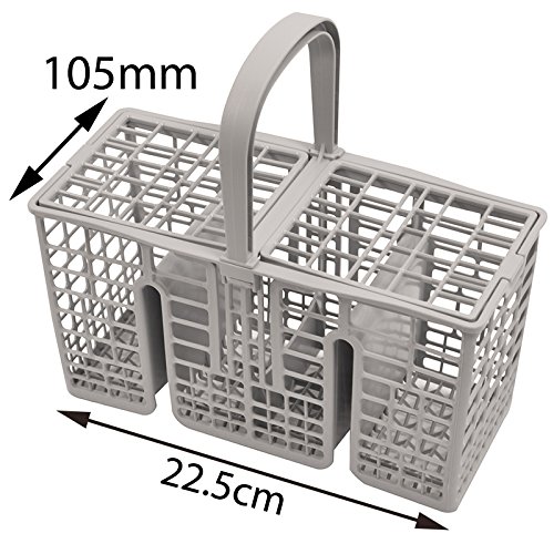 Spares2go 45 cm de largo delgado cubiertos cesta jaula para Hotpoint-Ariston lavavajillas